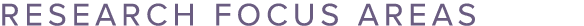 RESEARCH FOCUS AREAS