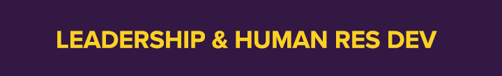 leadership & Human Res dev