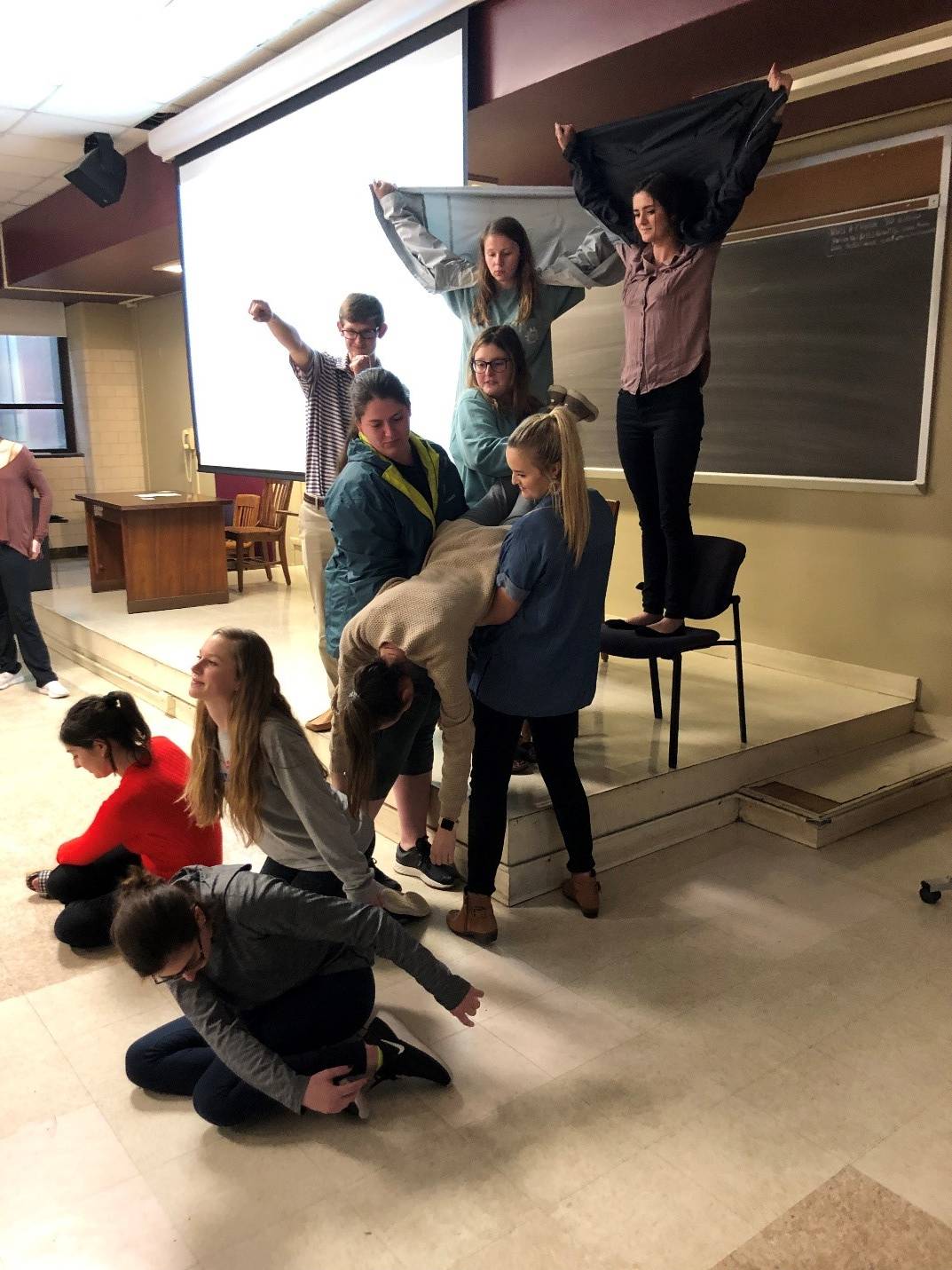Ten LSU students practice arts integration in a social studies lesson