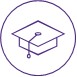clip art image of a graduation cap