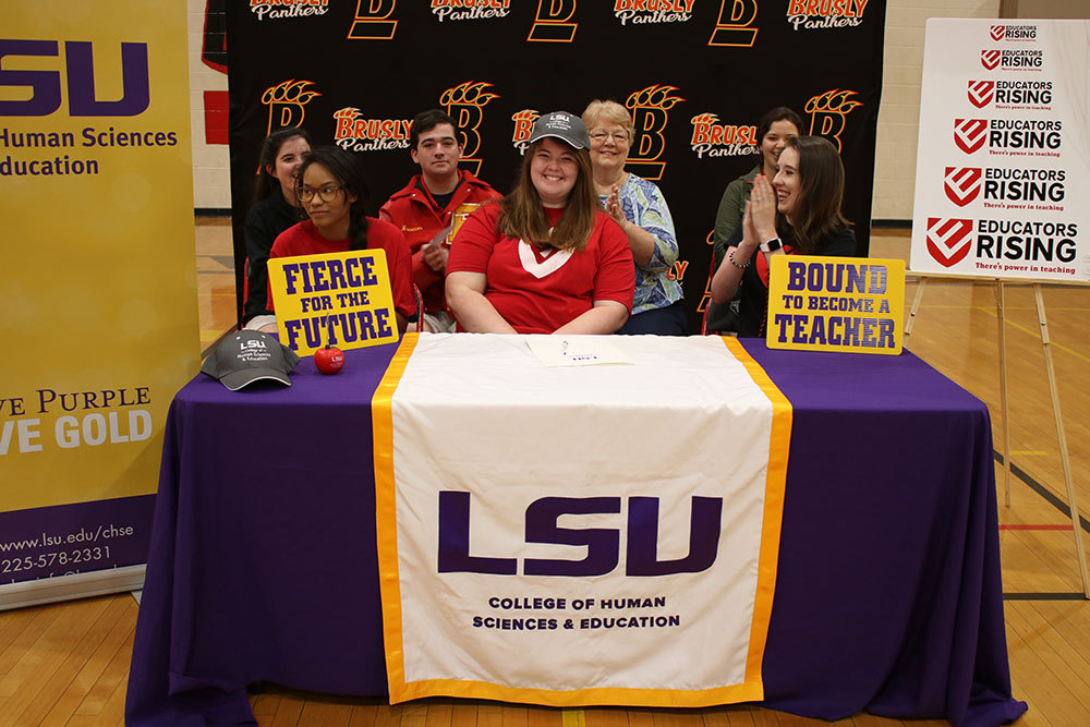 Mackenzi Melton signs intent to attend LSU to become a teacher