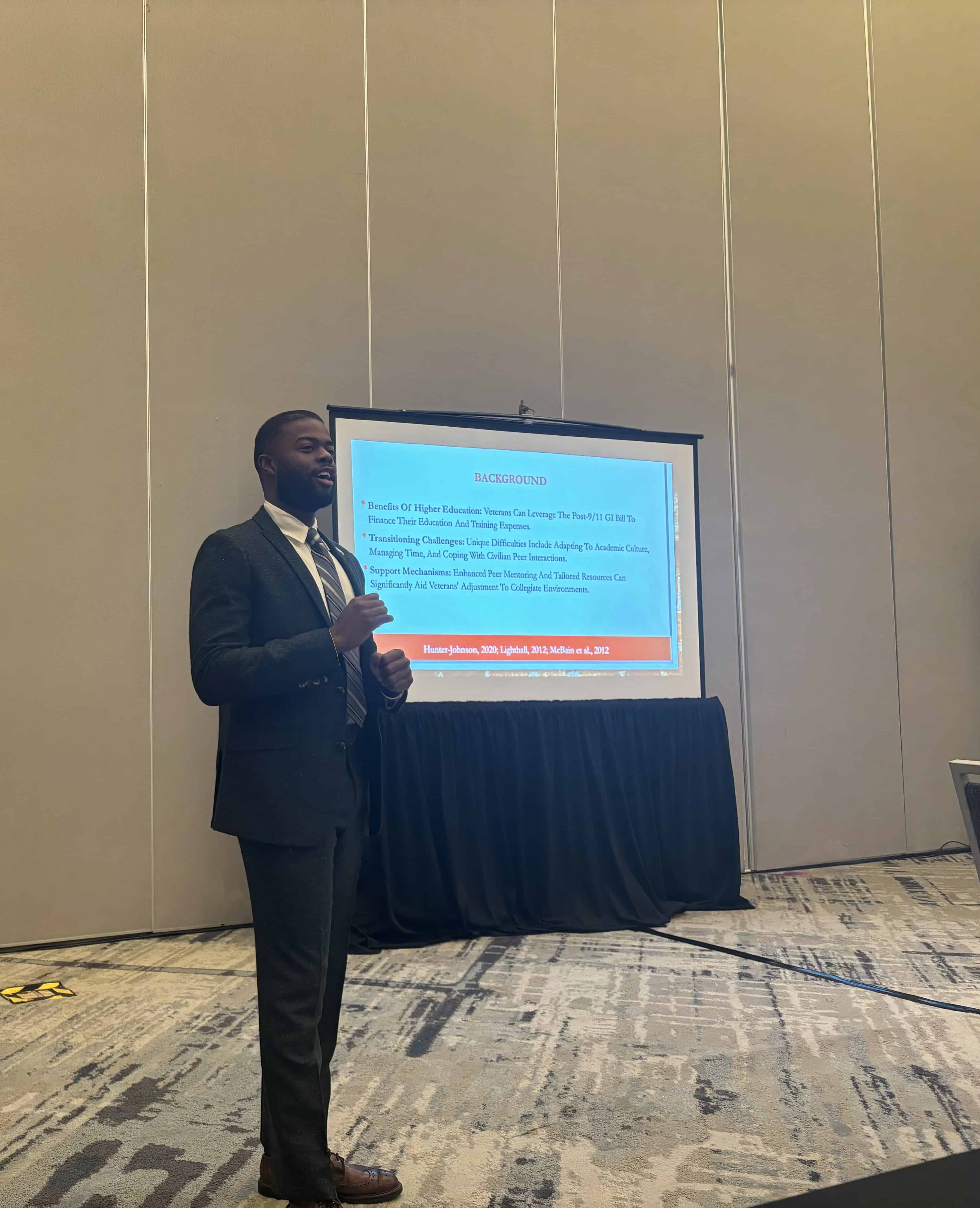 Andrae Holliday presenting
