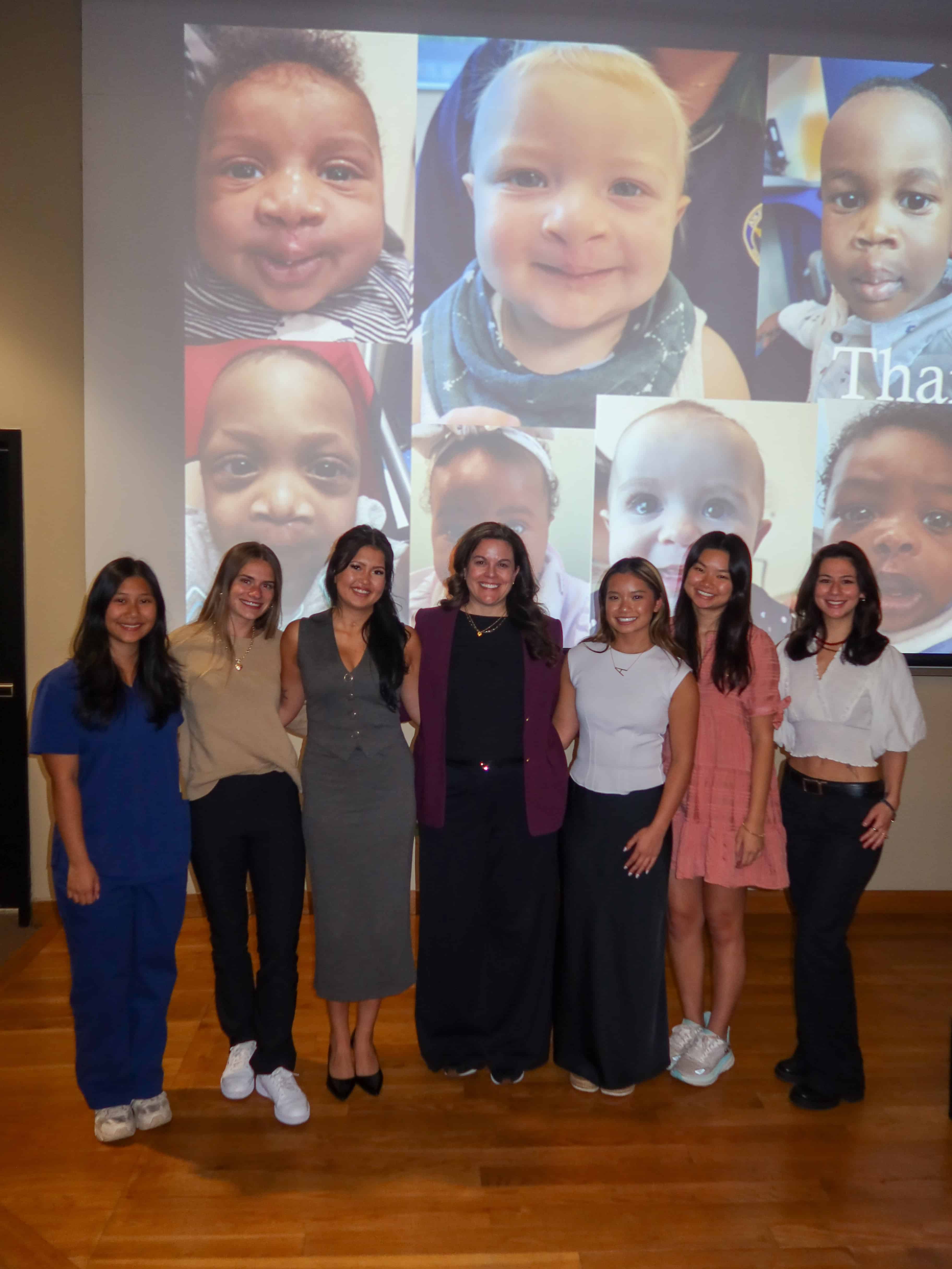 LSU Kinesiology students at a meeting for FACE Forward, a craniofacial condition student organization 