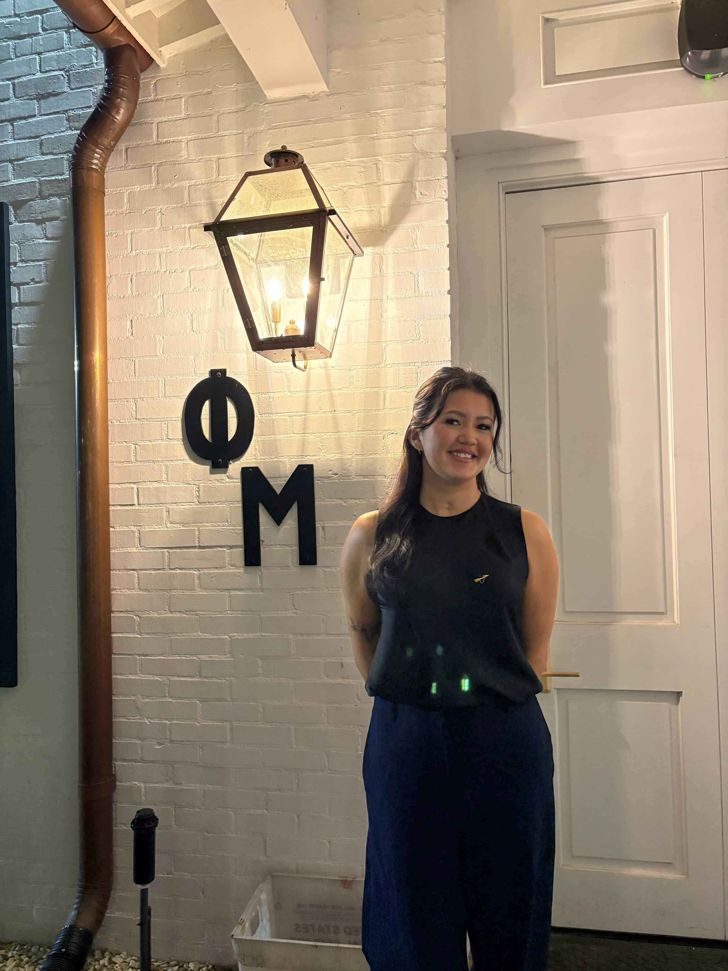 LSU human movement science student Kaitlyn Bartolutti at the LSU Phi Mu house