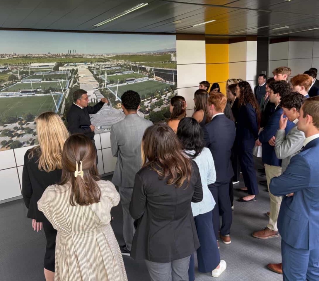 LSU students on the Real Madrid study abroad trip