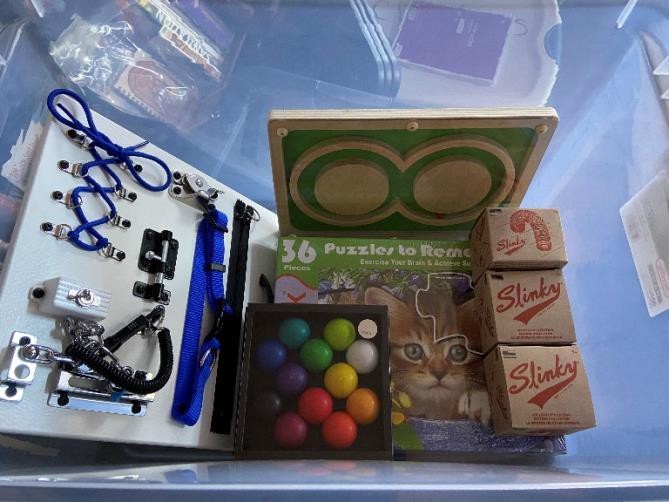dementia engagement kit with games and activities