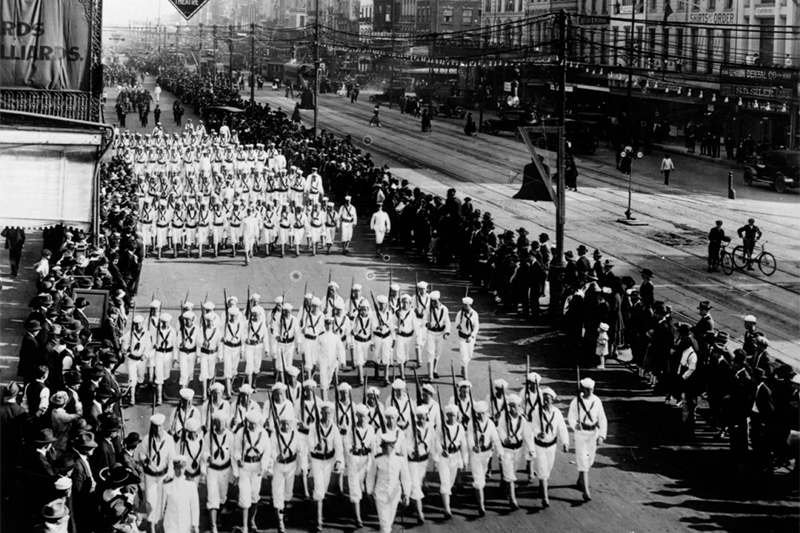 soldiers marching in a parade