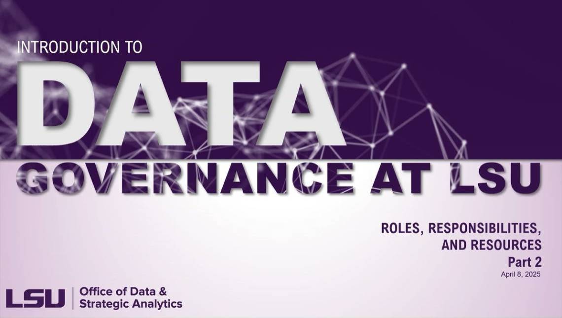 Intro to Data Governance Webinar Part 2 Title Slide
