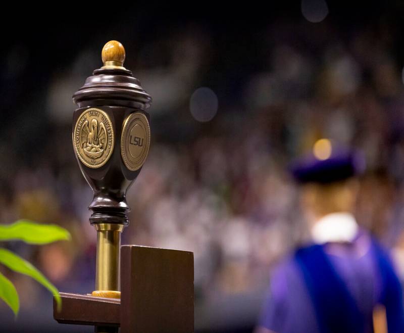 gavel at commencement