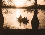 Photo: Fishing at sunset.