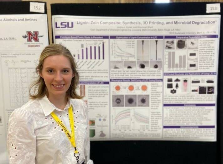 Image of student Aubrey Hymel at LSU Discover Day 2022