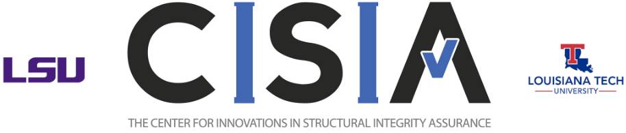 LSU logo, CISIA logo, and Louisiana Tech university logo