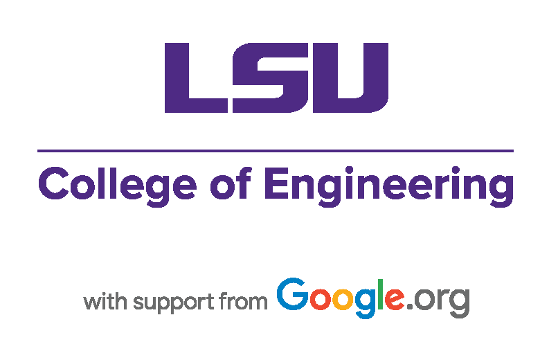 LSU Engineering and Google.org lockup