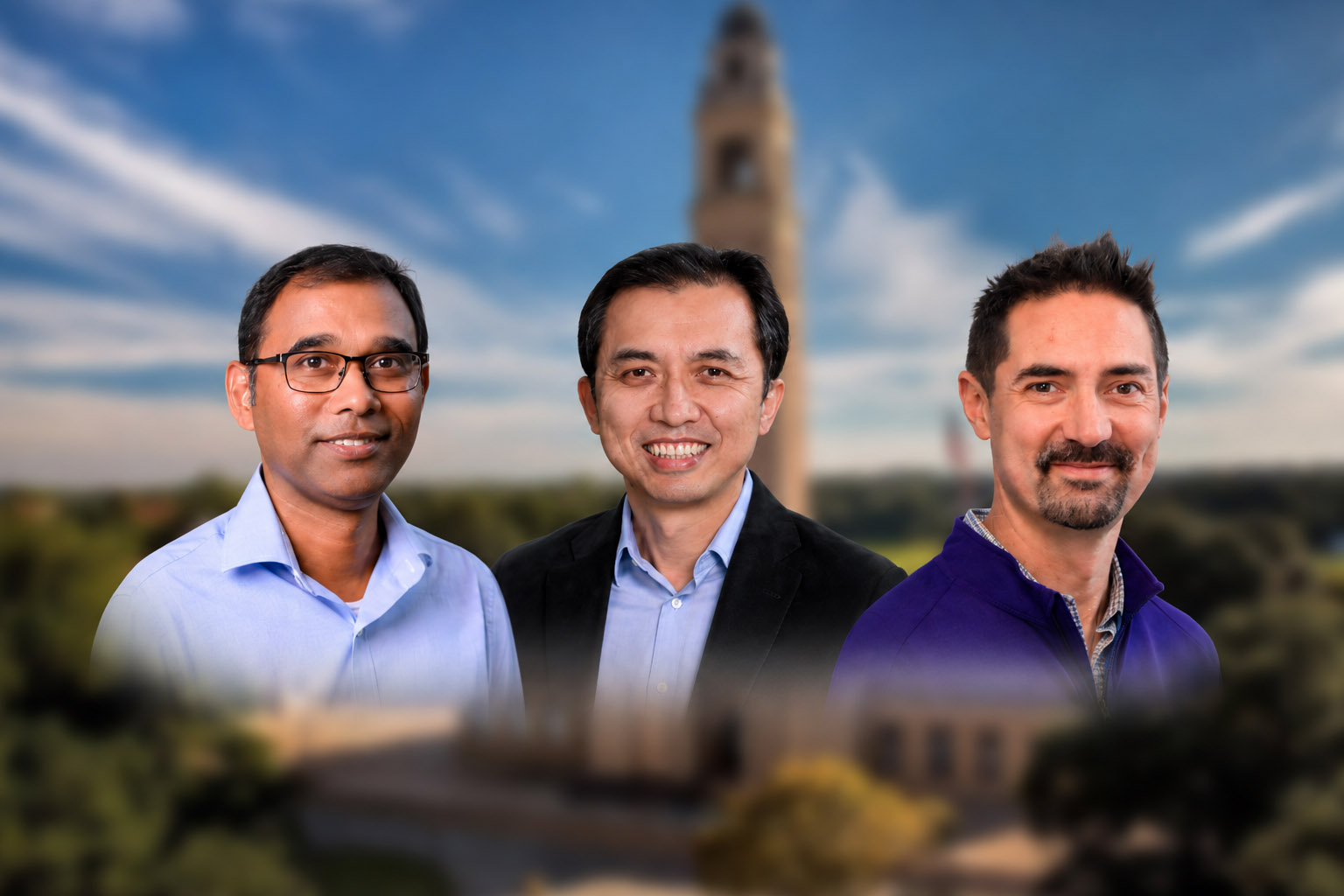 NIH Funded Researchers Manas Gartia, Jimmy Lawrence and David Shepherd