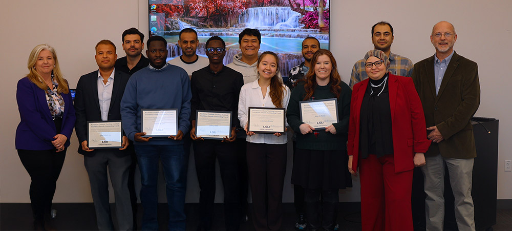 Group photo of program award winners
