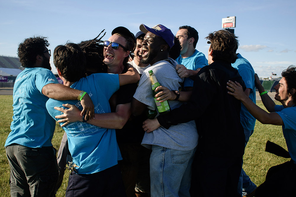 Tiger Racing team celebrates
