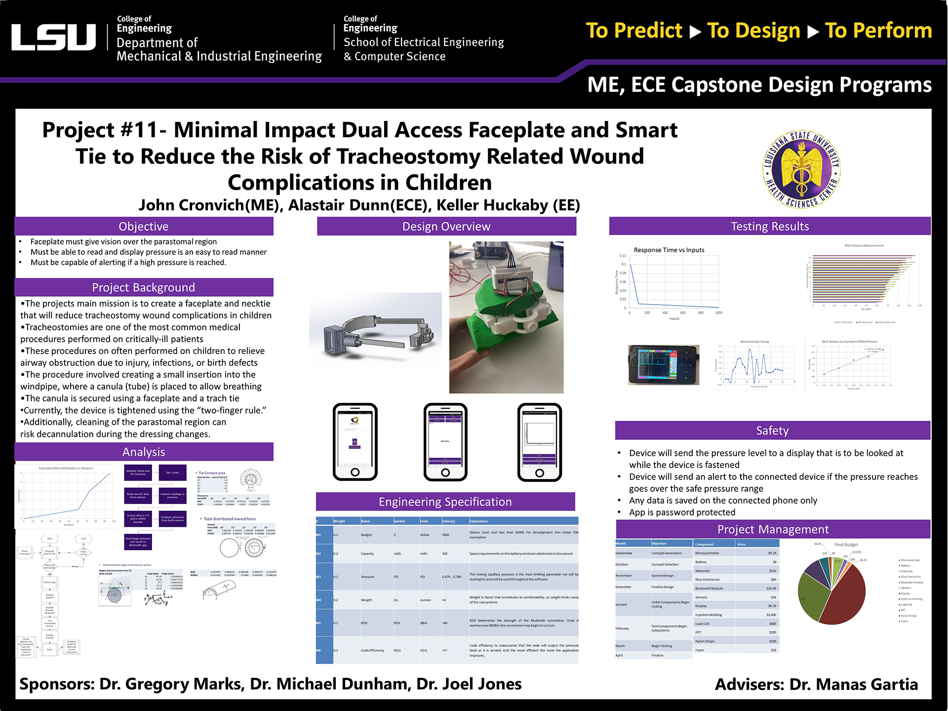 Poster of Project 11: Minimal Impact Dual Access Faceplate and Smart Tie to Reduce the Risk of Tracheostomy Related Wound Complications in Children (2022) Project 11: Minimal Impact Dual Access Faceplate and Smart Tie to Reduce the Risk of Tracheostomy Related Wound Complications in Children (2022)