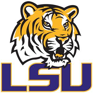 LSU logo with tiger head