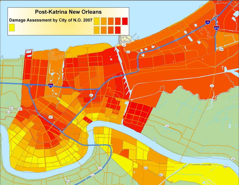 Post Hurricane Katrina Research Maps