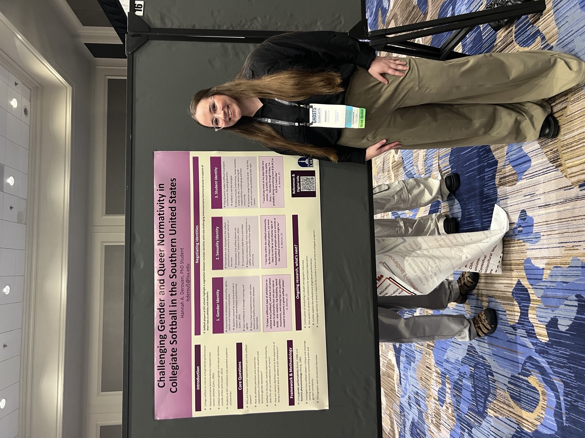 Hannah Derouen at AAA Conference