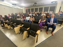 a picture of the audience at the ceremony