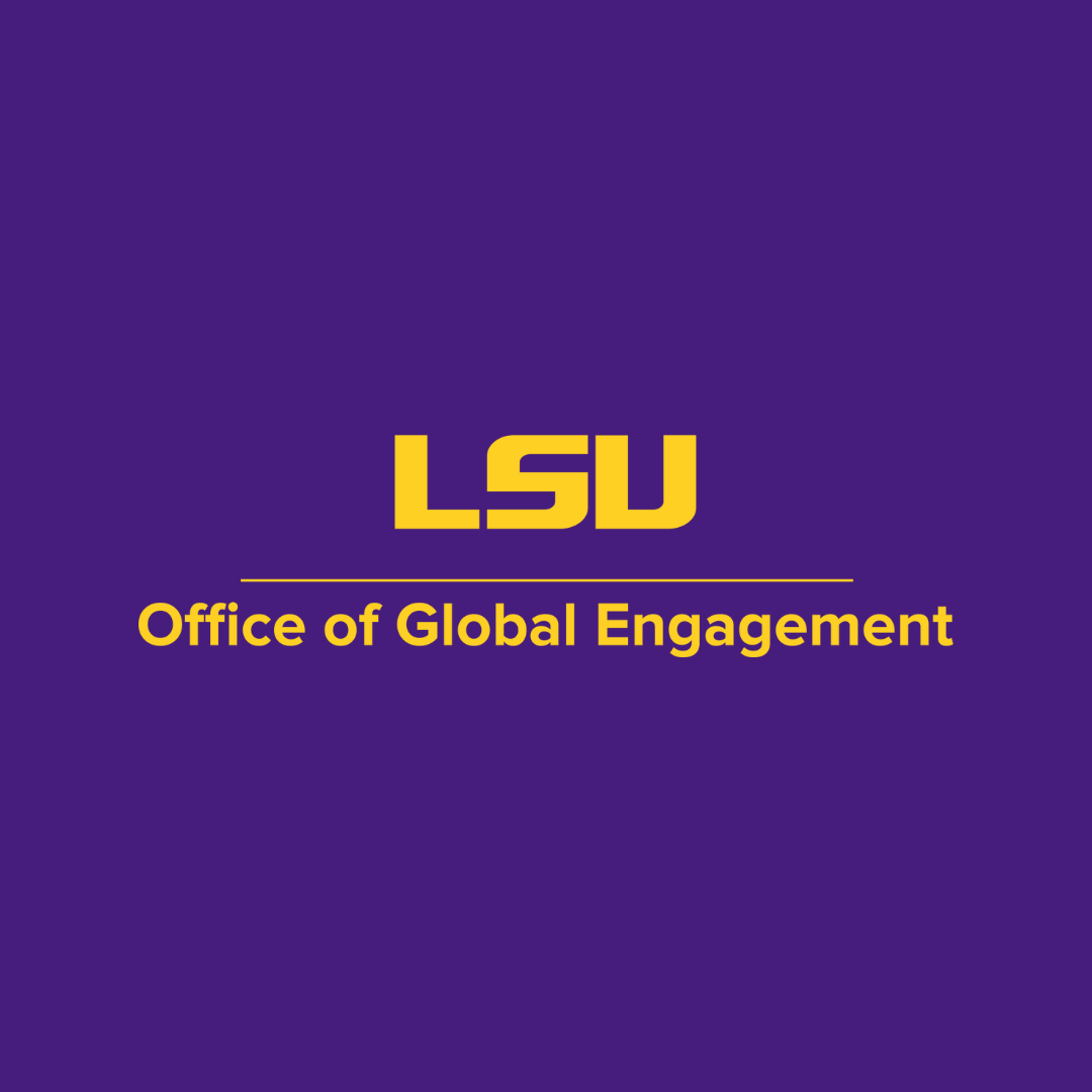 logo: LSU office of global engagement