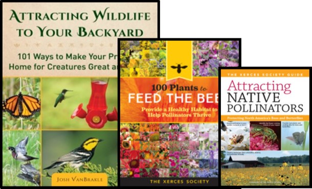 Sample books to attract wildlife to your garden