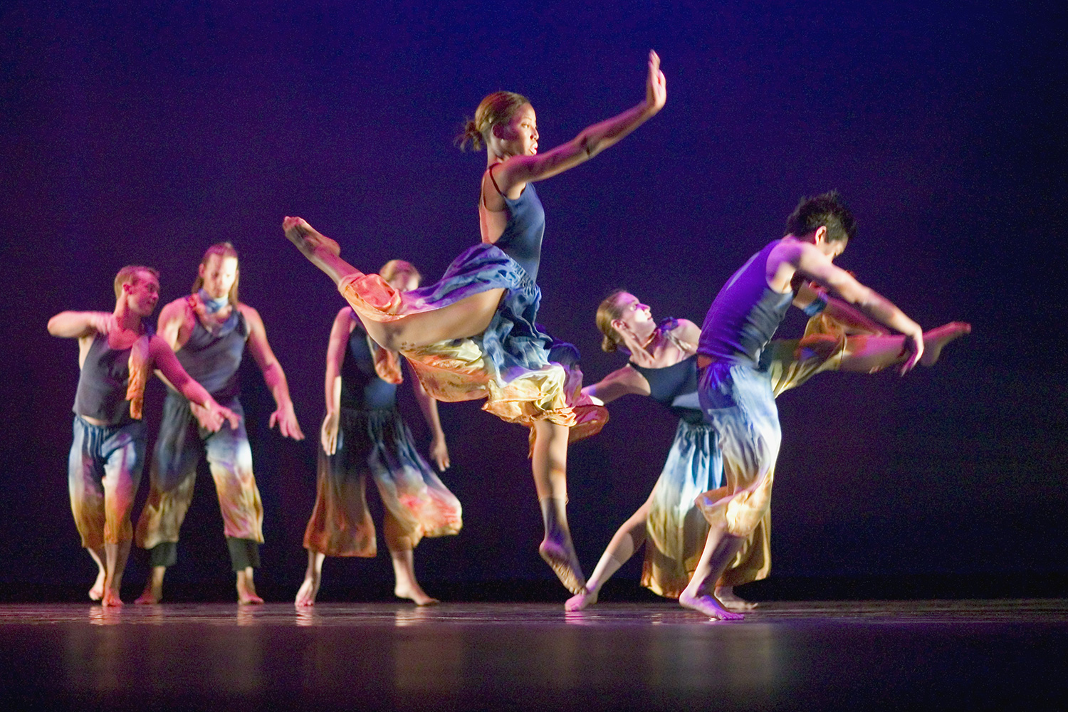 photo: students performing dance on stage