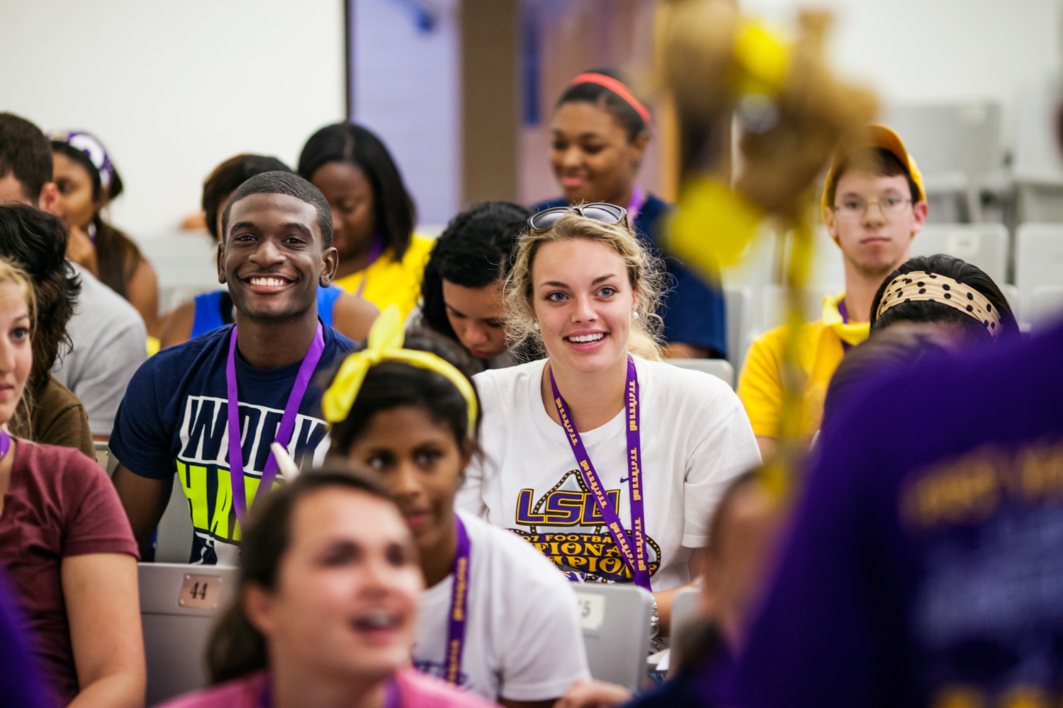 group of students in hallway