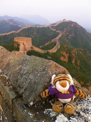 Mike on the Great Wall of China
