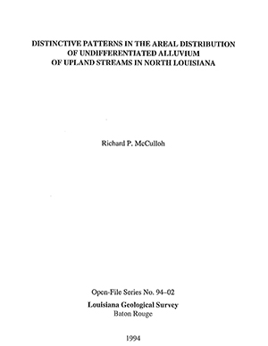 Distinctive Patterns in Undifferentiated Alluvium in N La, 1994