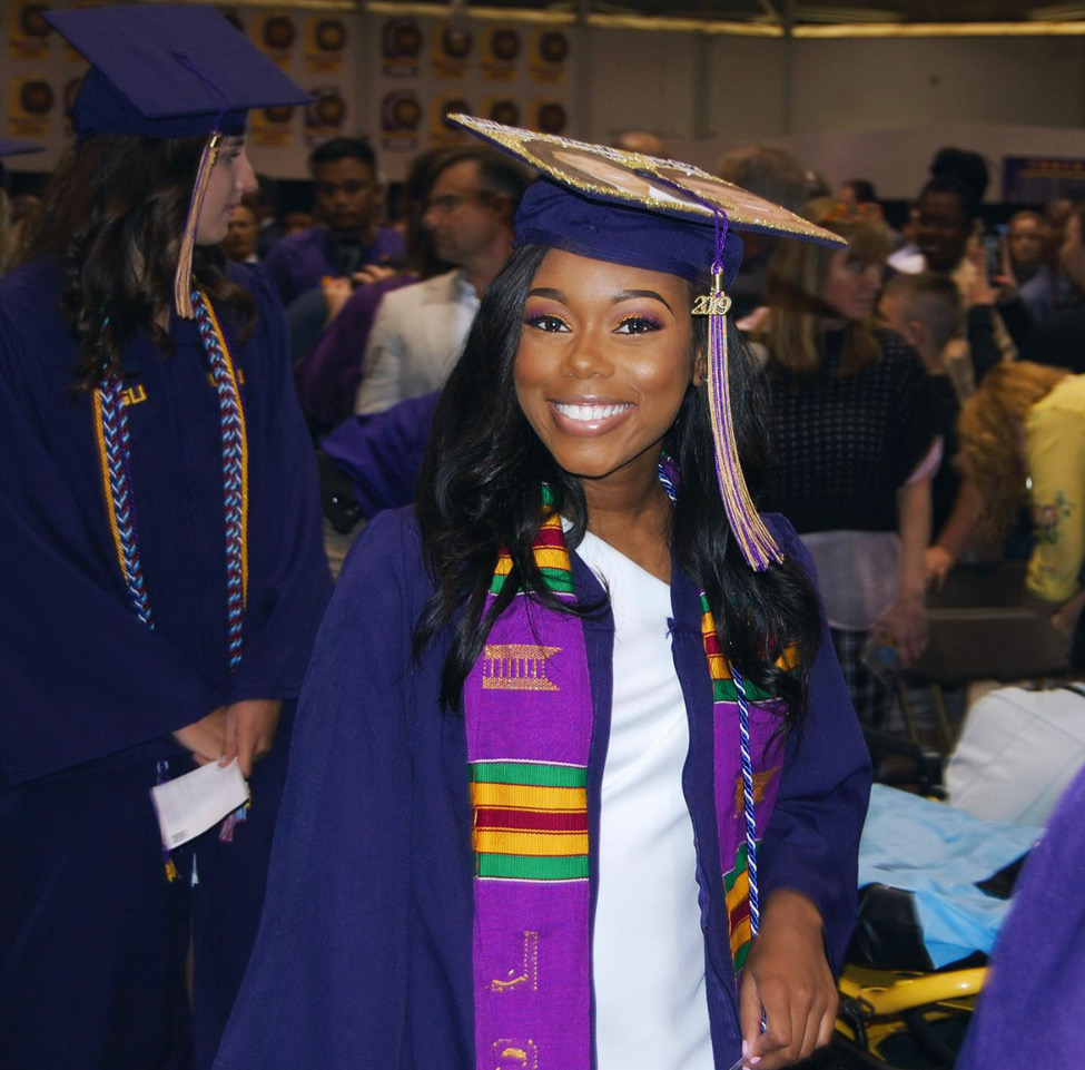 walker at graduation