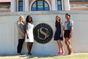 From left to right: Joan Lyons, JoLena Broussard, Liz Braymer and Bianca Webb