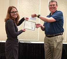 Photo: American Journalism Historians Association (AJHA) awarded Erin Coyle the 2015 Joseph McKerns Grant 