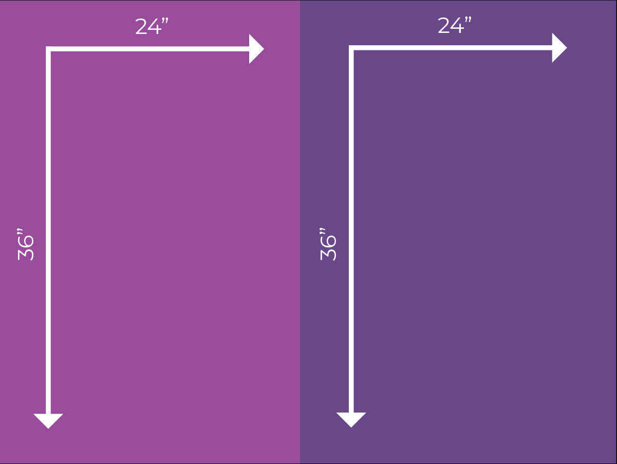 Two matrices, each 24"x36"