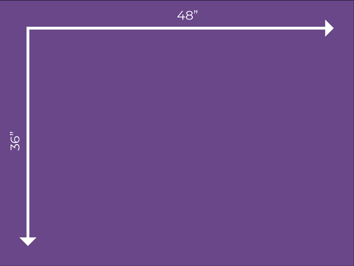 Single matrix: 36"x48"