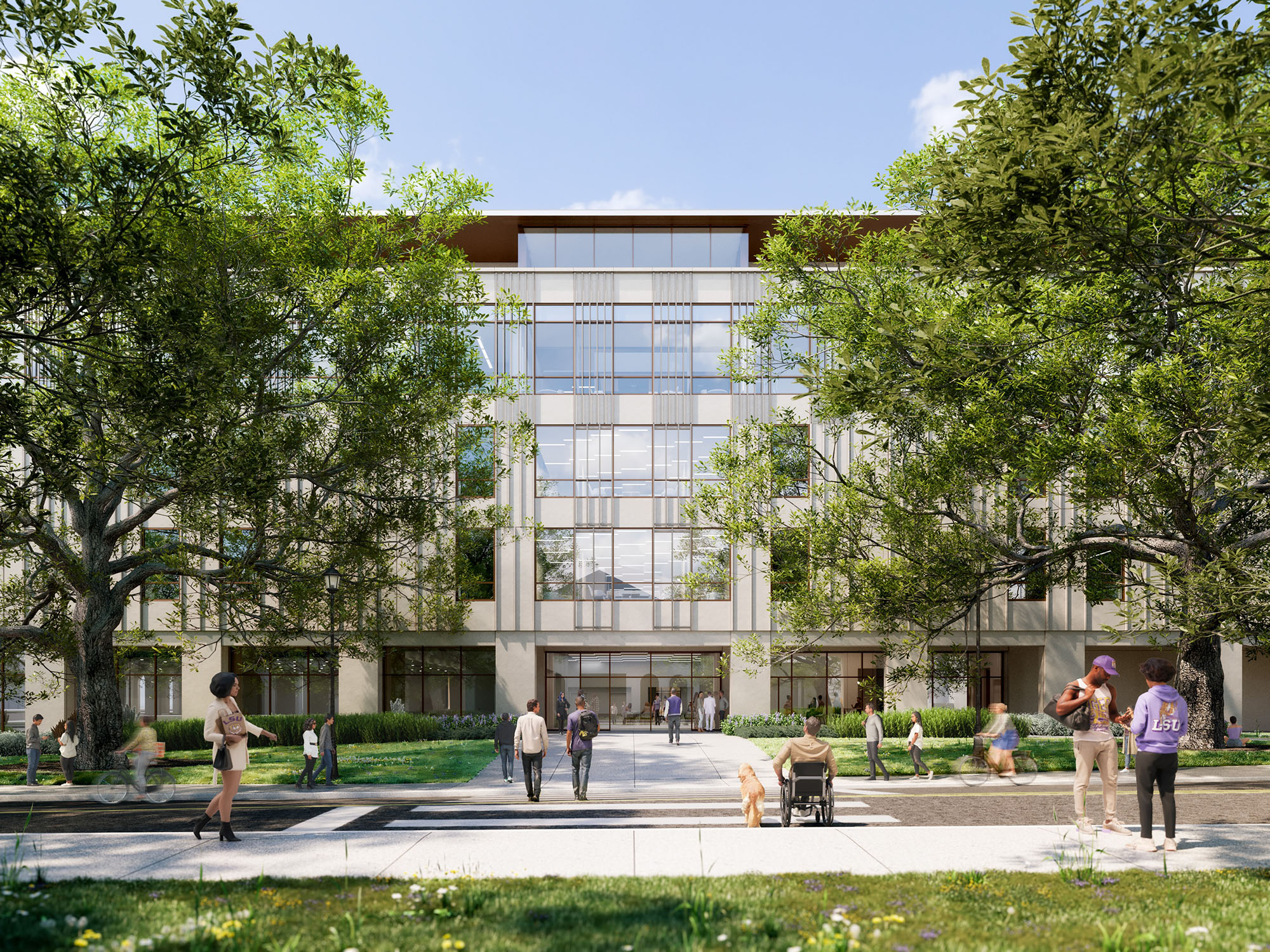 Our Lady of the Lake Health Interdisciplinary Science Building rendering