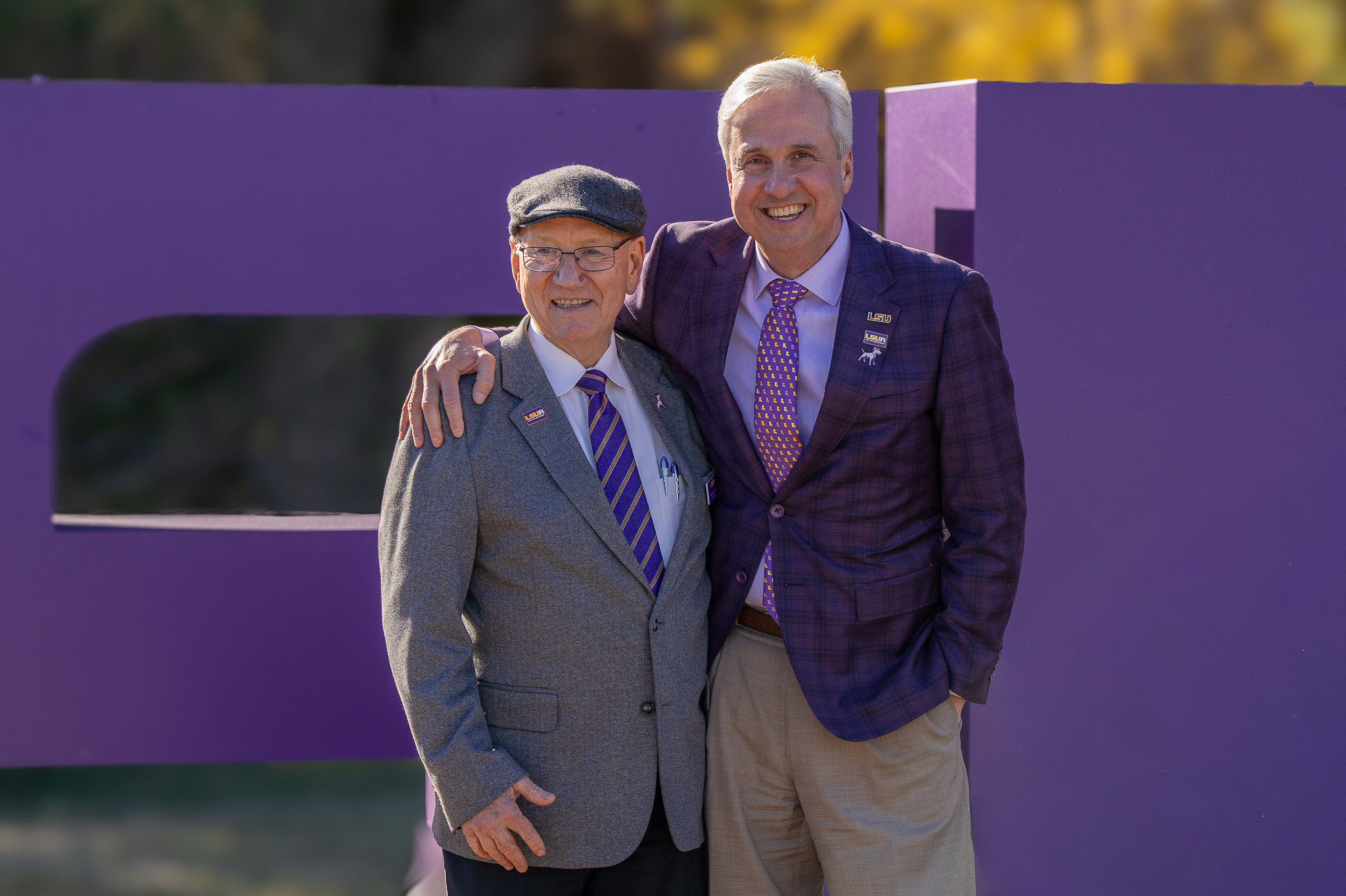President Rousse with LSUA Chancellor Paul Coreil