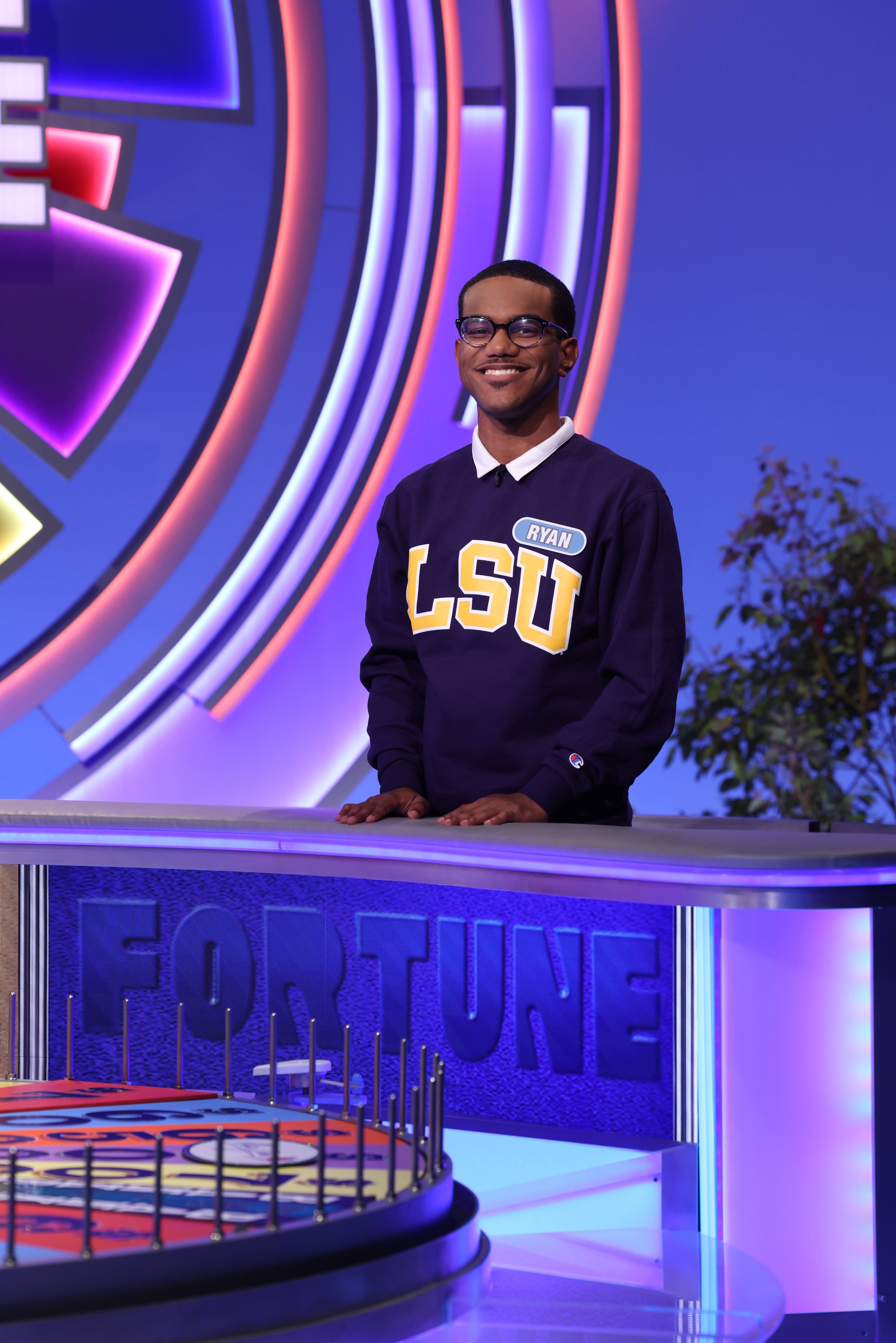 LSU student Ryan Scott appears on set of "Wheel of Fortune"