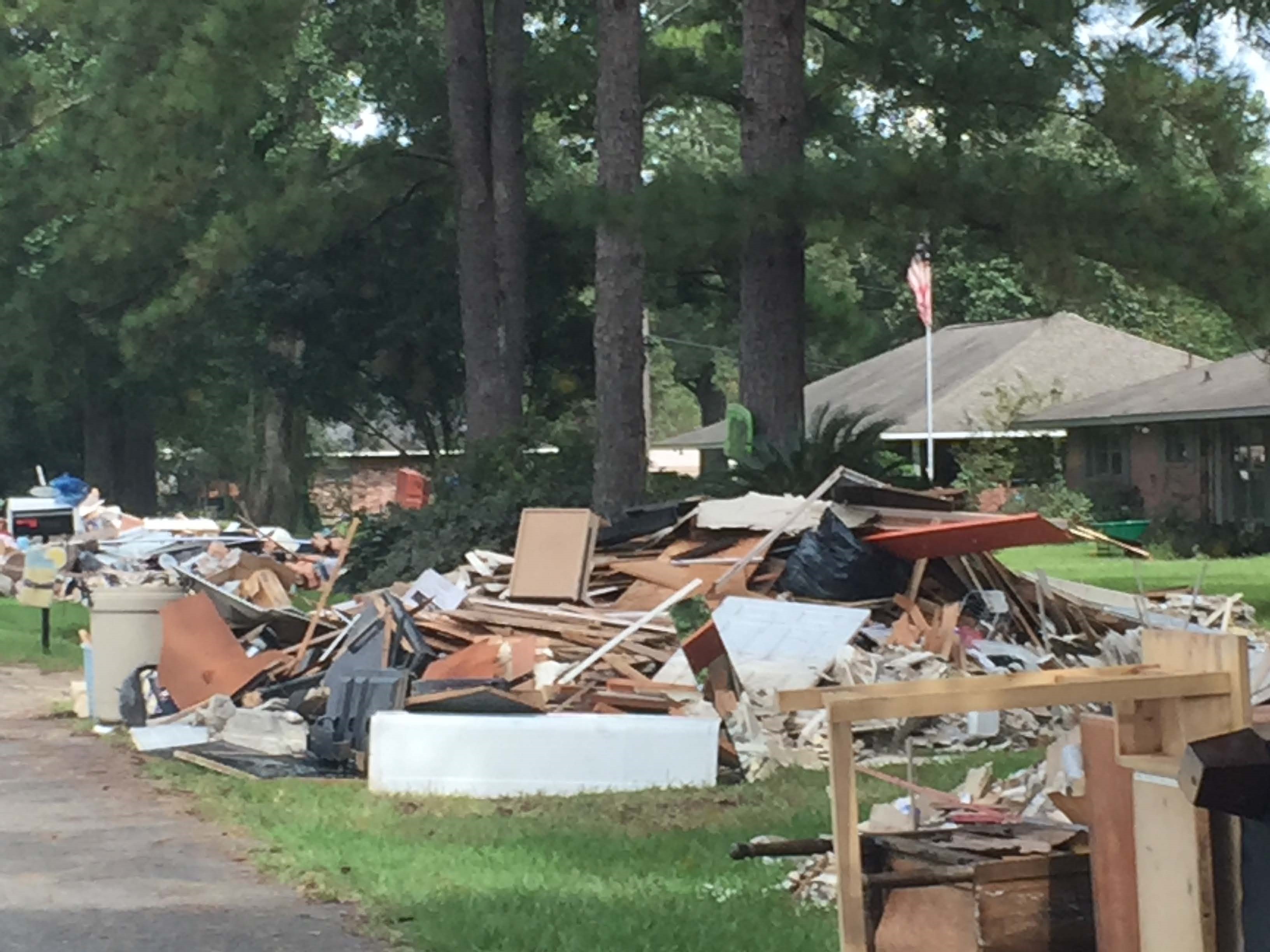 Aftermath of the Aug. 2016 flood in Baton Rouge, LA