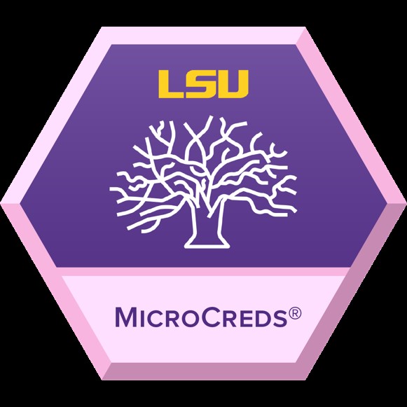 LSU Online Microcredential badge