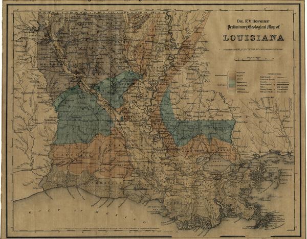 First Louisiana geological map