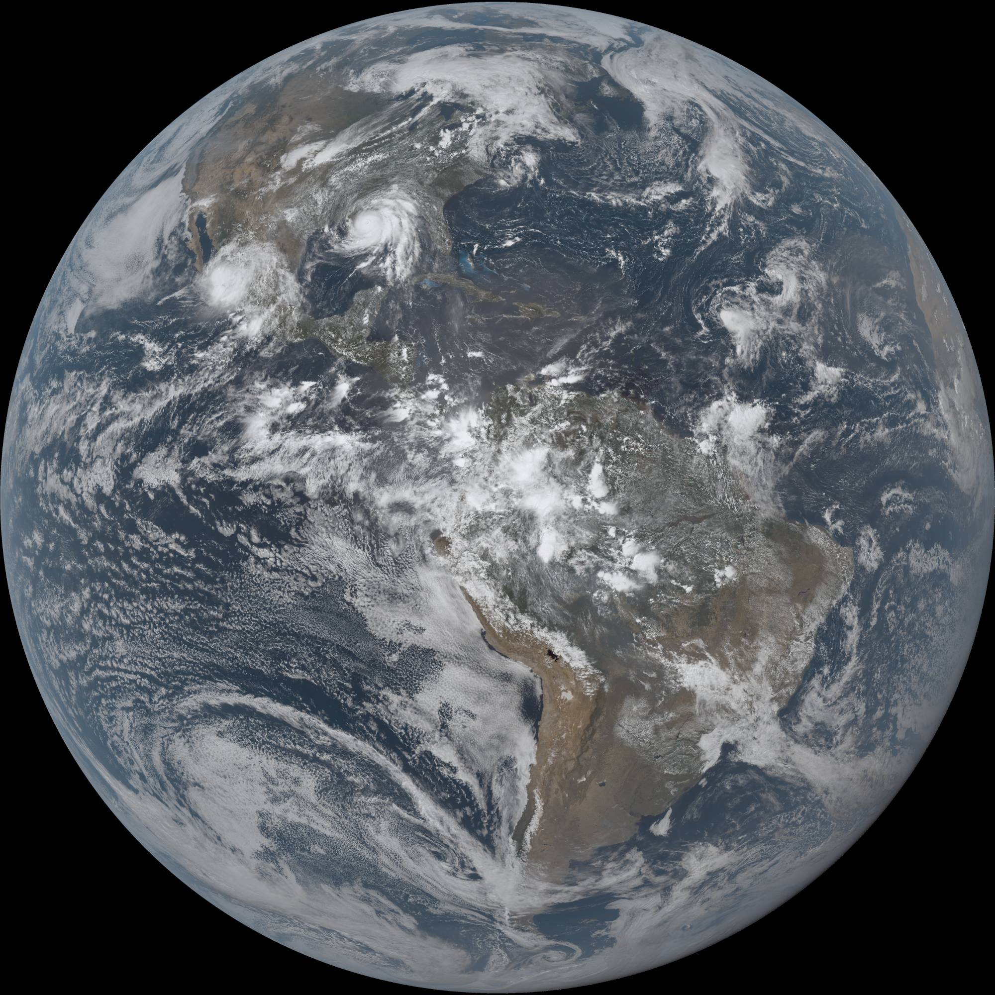 Satellite image by the LSU Earth Scan Lab