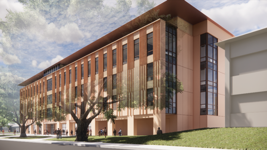 Architectural rendering of LSU Interdisciplinary Science Building 