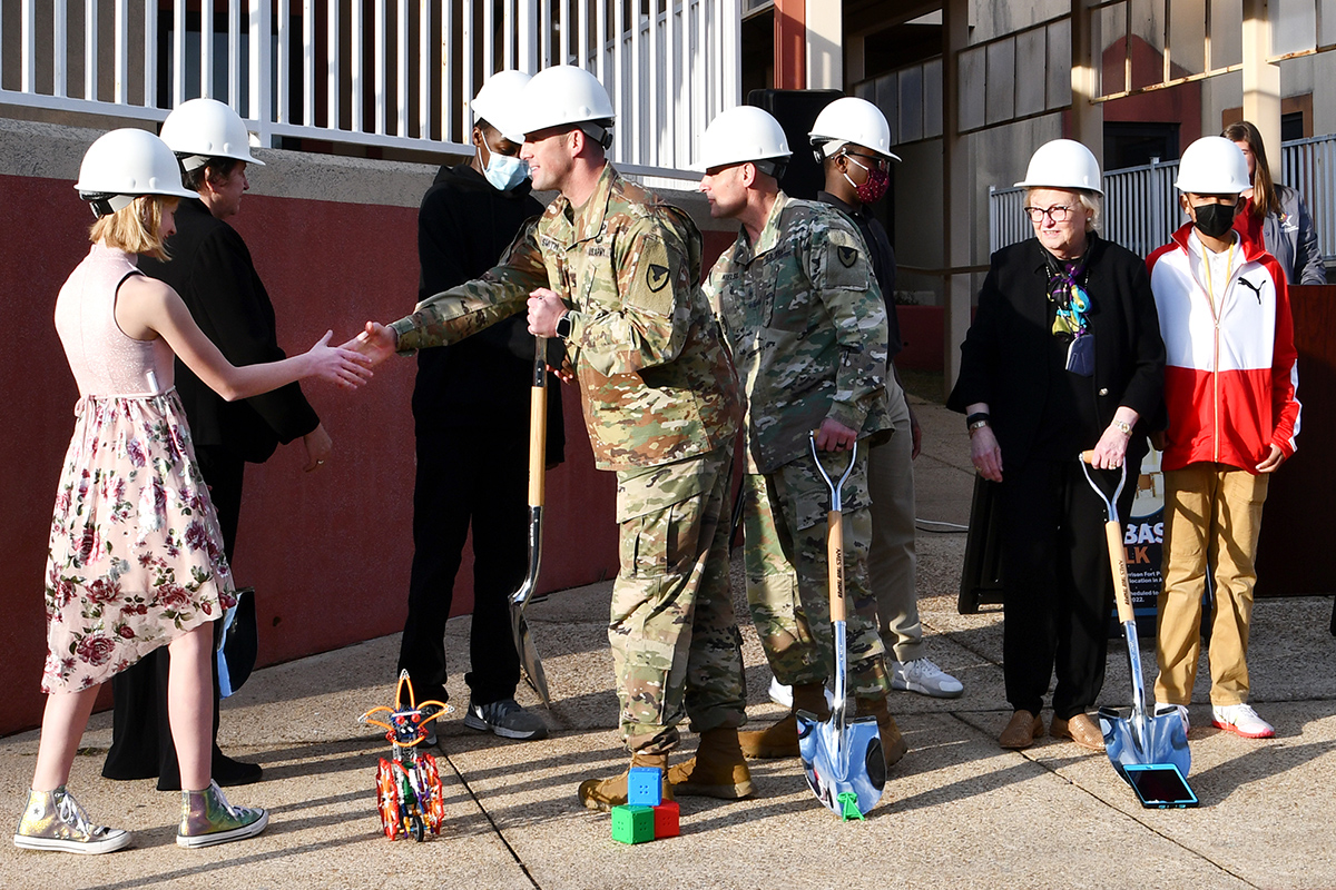 Groundbreaking of LSUA's STARBASE program at Fort Polk Army base