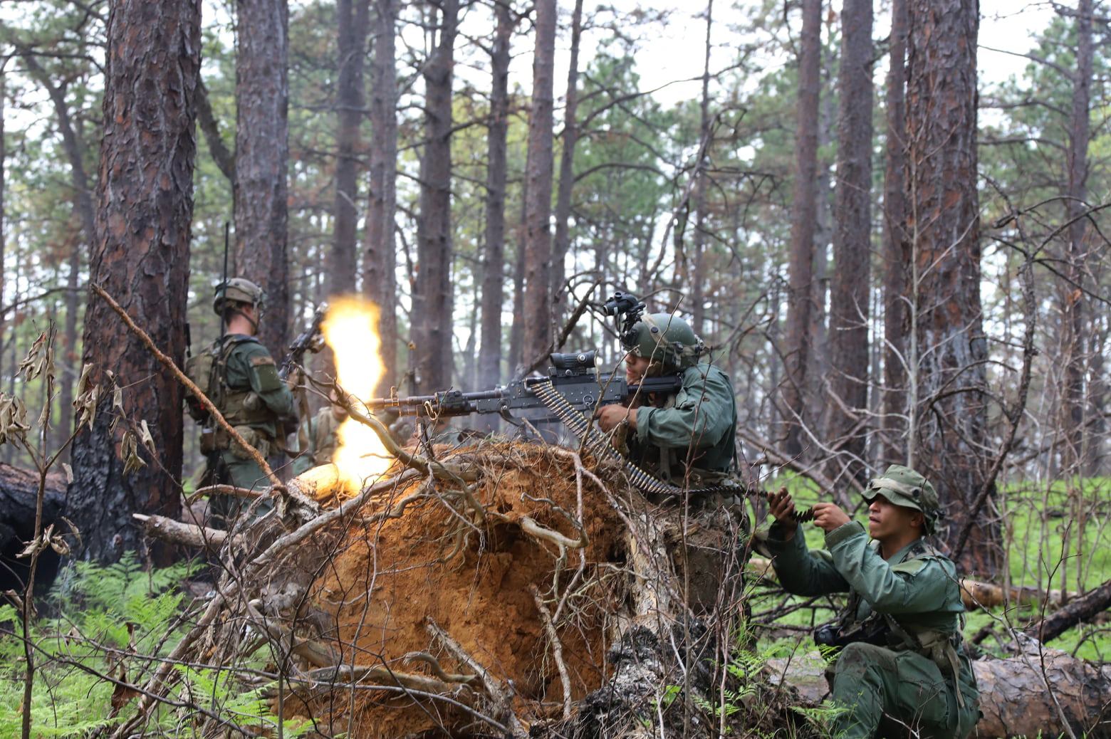 Army soldiers conduct exercises at Fort Johnson