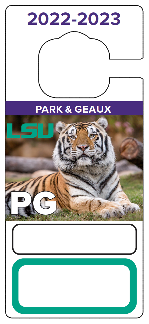 2022-2023 Park & Geaux Permit