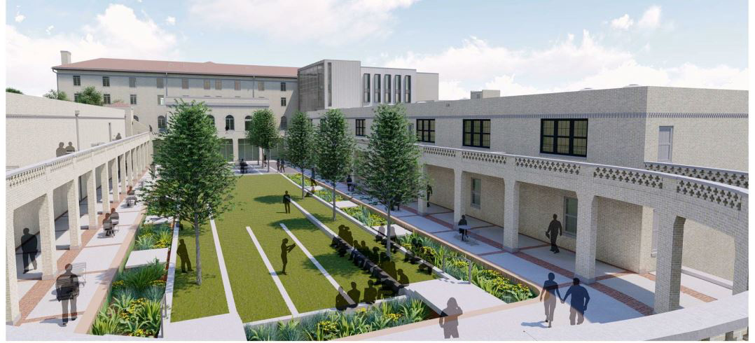 Huey P Long Interior Courtyard 2 Rendering