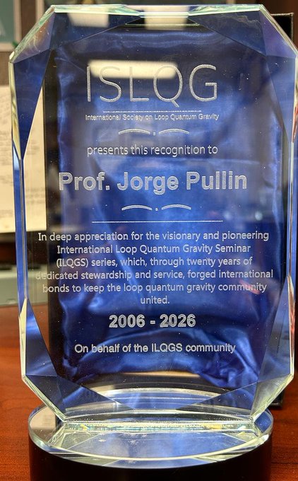 International Society on Loop Quantum Gravity recognition