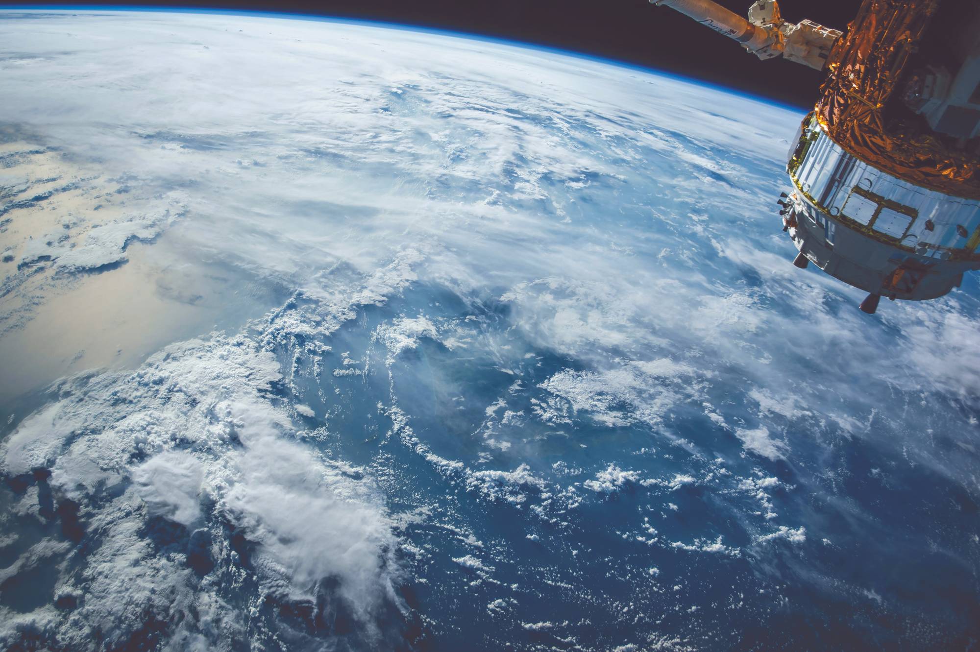 stock photo of earth from orbit